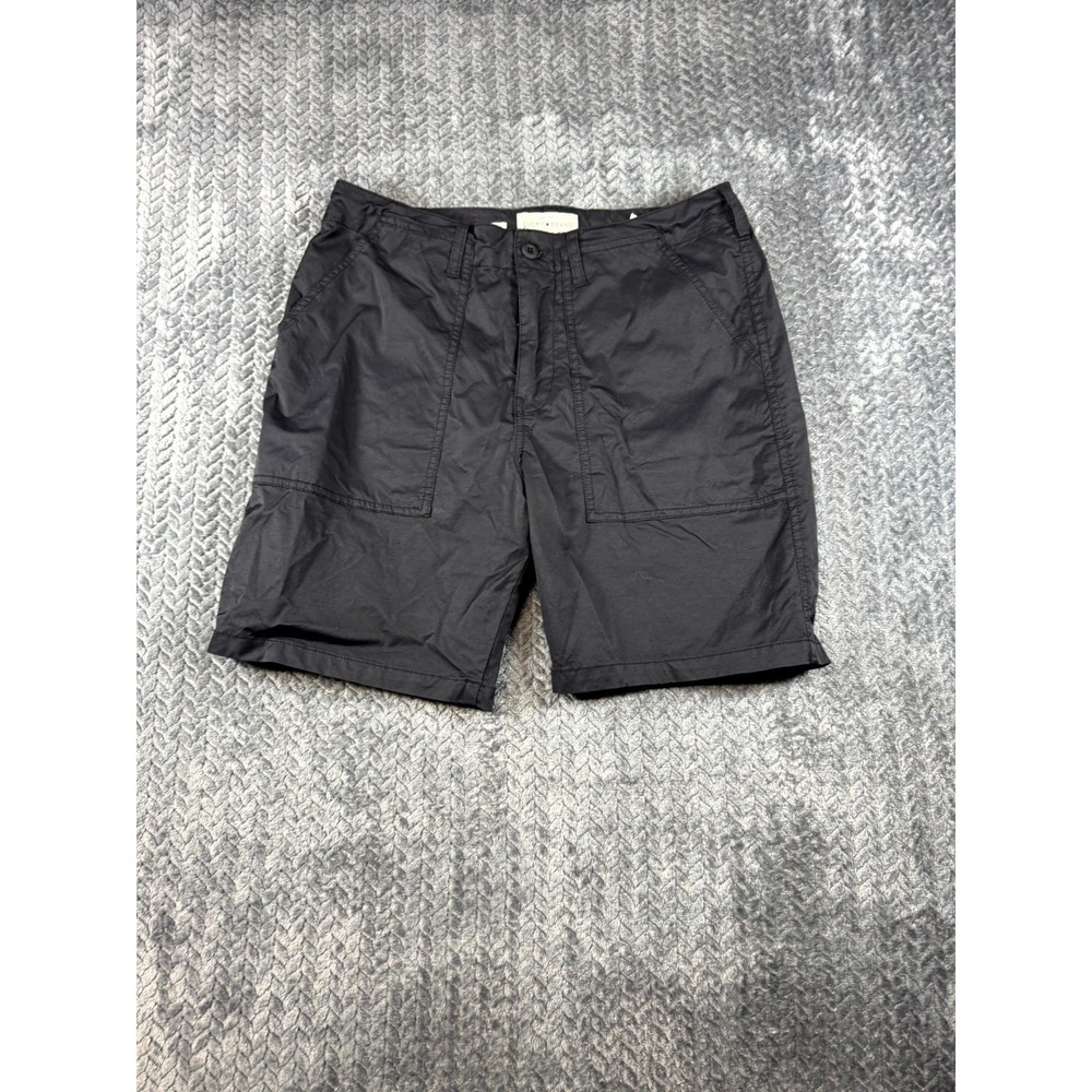 Lucky Brand Saturday Shorts Mens 32 Black Stretch Utility Casual 7.5" Inseam